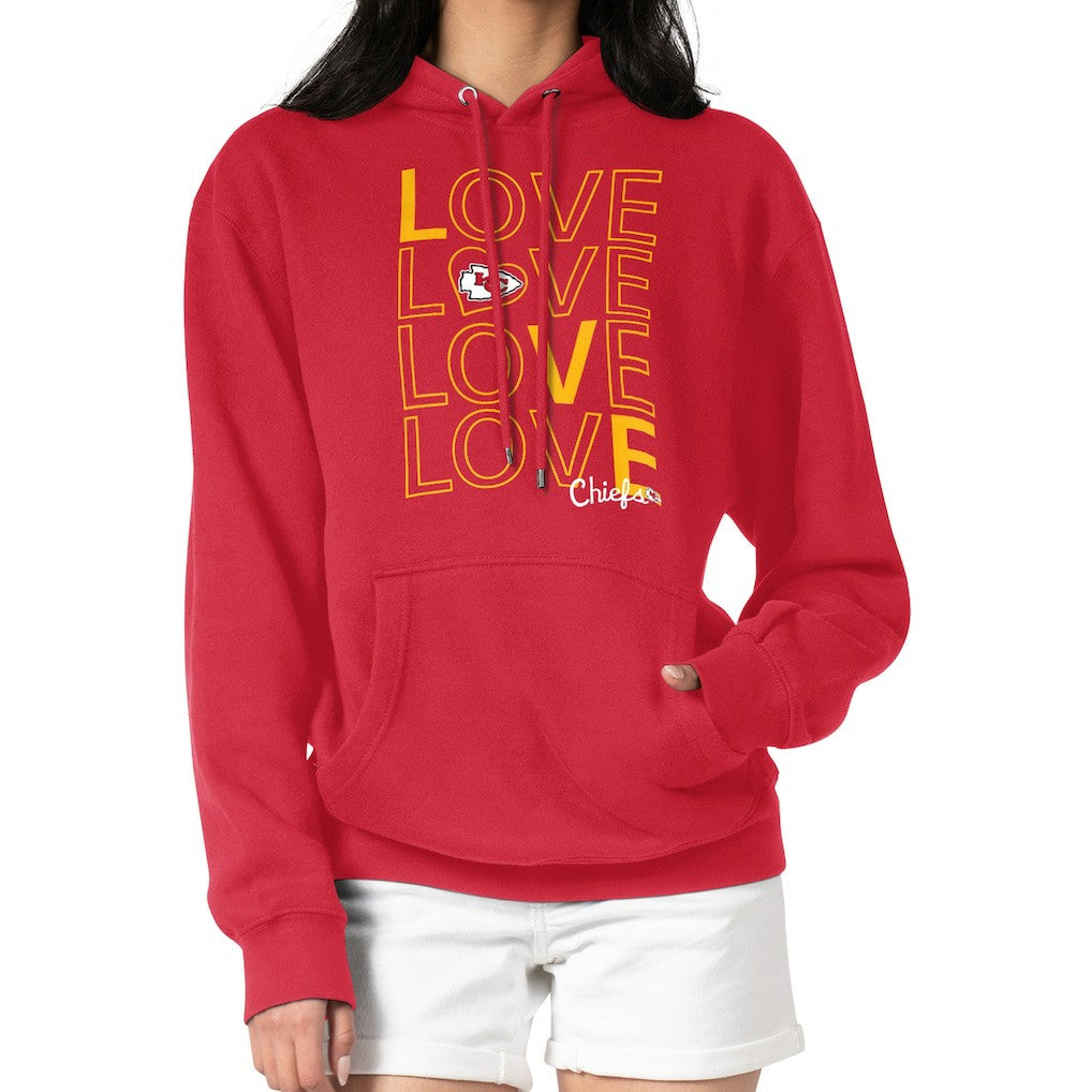G-III 4Her by Carl Banks Women's Love Graphic Pullover Hoodie - Kansas City Chiefs