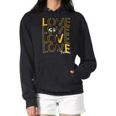 G-III 4Her by Carl Banks Women's Love Graphic Pullover Hoodie - Green Bay Packers