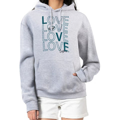 G-III 4Her by Carl Banks Women's Love Graphic Pullover Hoodie - Philadelphia Eagles