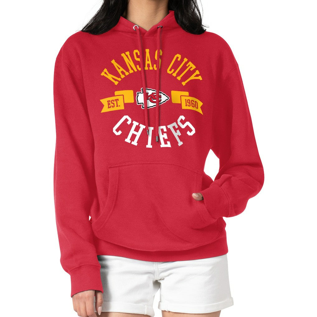 G-III 4Her by Carl Banks Women's City Graphic Team Fleece Pullover Hoodie - Kansas City Chiefs