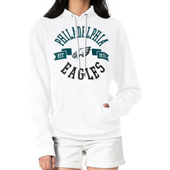 G-III 4Her by Carl Banks Women's City Graphic Team Fleece Pullover Hoodie - Philadelphia Eagles