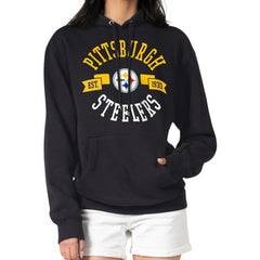 G-III 4Her by Carl Banks Women's City Graphic Team Fleece Pullover Hoodie - Pittsburgh Steelers