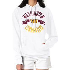 G-III 4Her by Carl Banks Women's City Graphic Team Fleece Pullover Hoodie - Washington Commanders