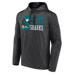 NHL Charcoal San Jose Sharks Fanatics Never Quit Pullover Hoodie