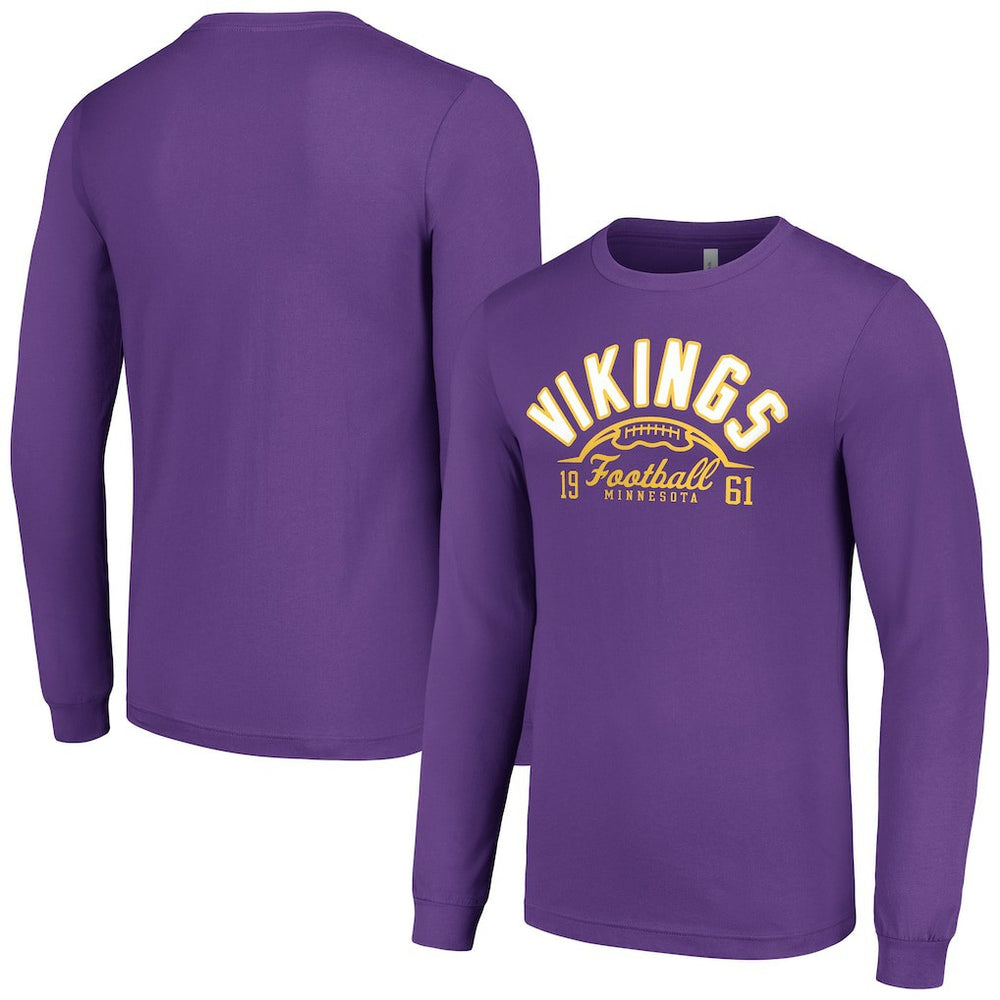 Starter Half Ball Team Long Sleeve T-Shirt - Minnesota Vikings
