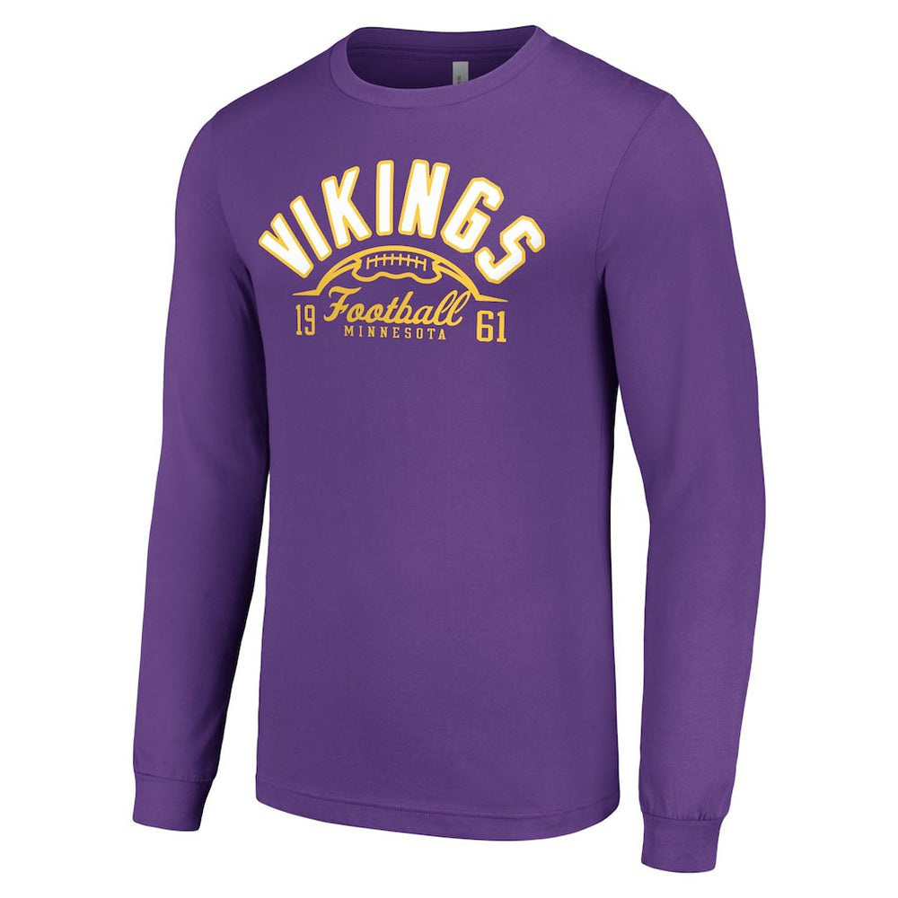 Starter Half Ball Team Long Sleeve T-Shirt - Minnesota Vikings