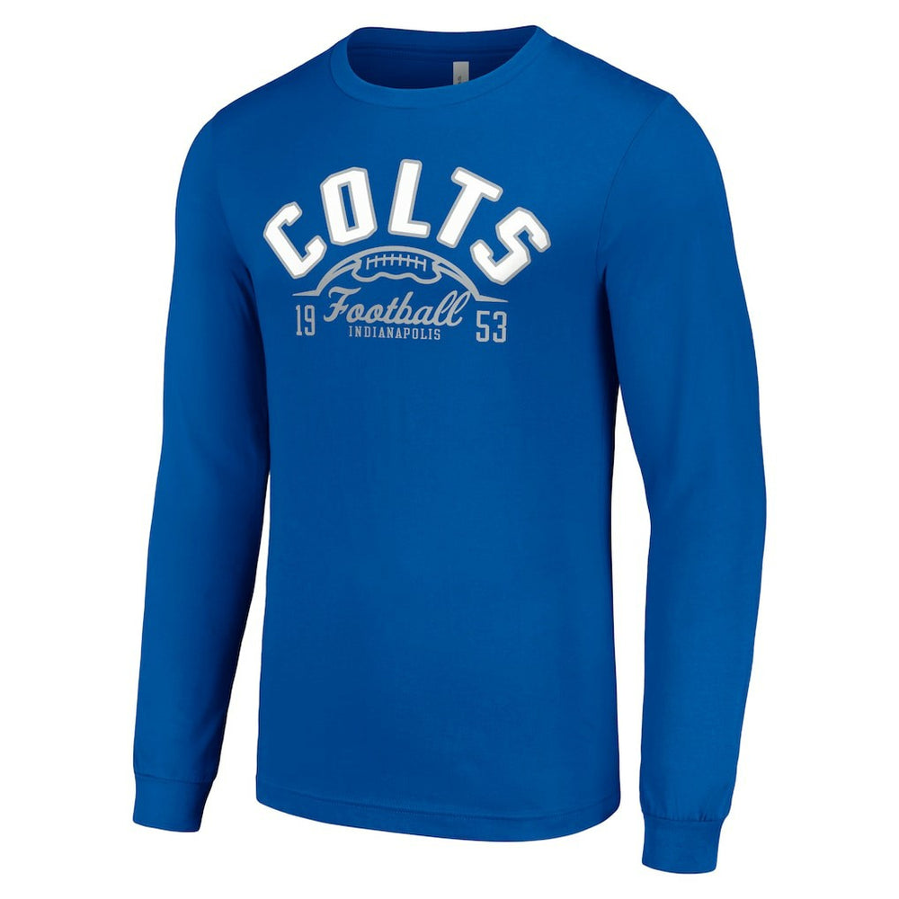 Starter Half Ball Team Long Sleeve T-Shirt - Indianapolis Colts