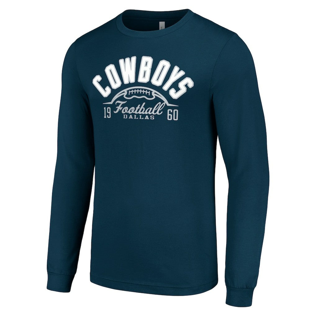 Starter Half Ball Team Long Sleeve T-Shirt - Dallas Cowboys