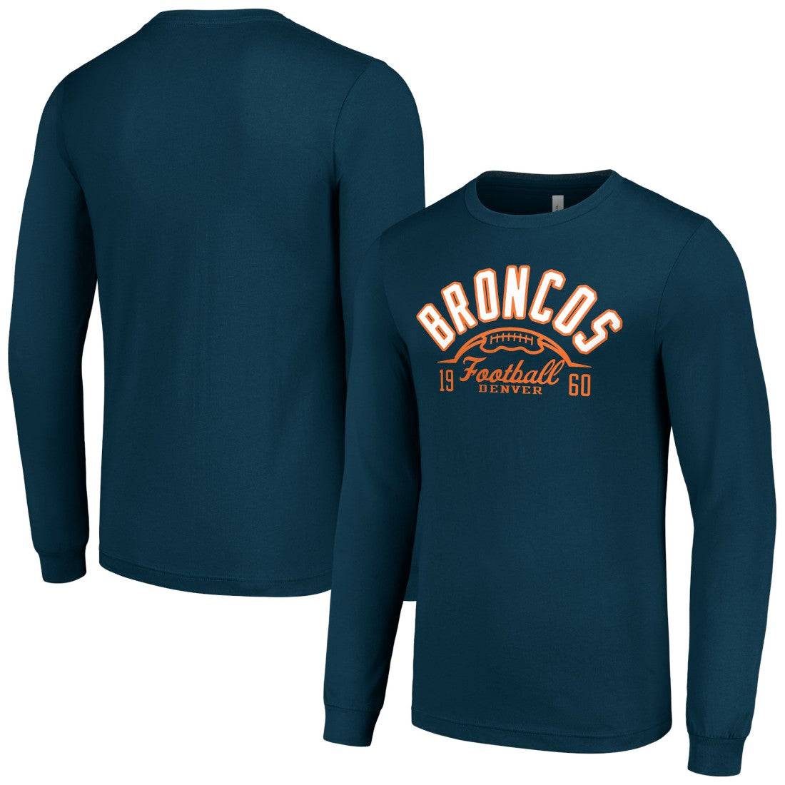 Starter Half Ball Team Long Sleeve T-Shirt - Denver Broncos