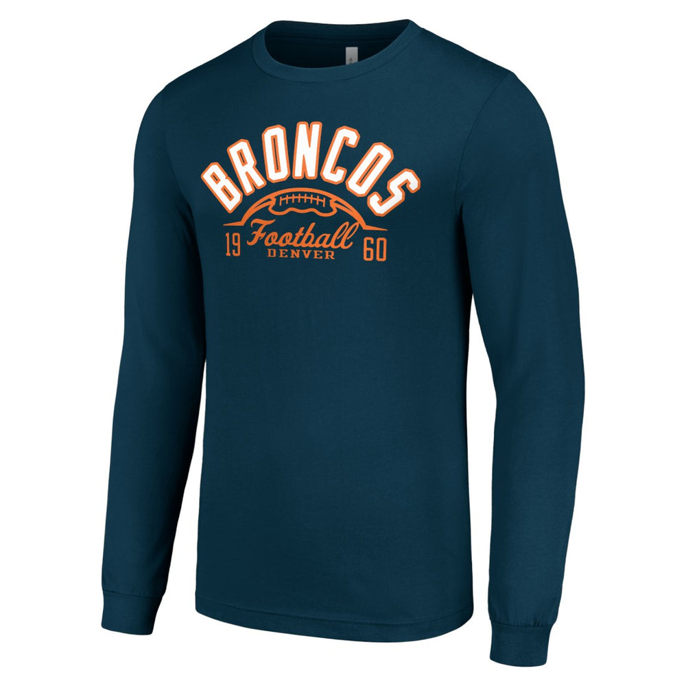 Starter Half Ball Team Long Sleeve T-Shirt - Denver Broncos