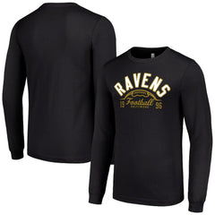Starter Half Ball Team Long Sleeve T-Shirt - Baltimore Ravens