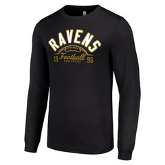 Starter Half Ball Team Long Sleeve T-Shirt - Baltimore Ravens