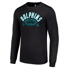 Starter Half Ball Team Long Sleeve T-Shirt - Miami Dolphins