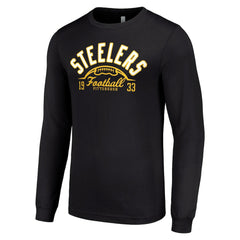 Starter Half Ball Team Long Sleeve T-Shirt - Pittsburgh Steelers