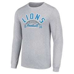 Starter Half Ball Team Long Sleeve T-Shirt - Detroit Lions