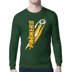 Starter Color Scratch Long Sleeve T-Shirt - Green Bay Packers