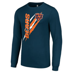 Starter Color Scratch Long Sleeve T-Shirt - Chicago Bears