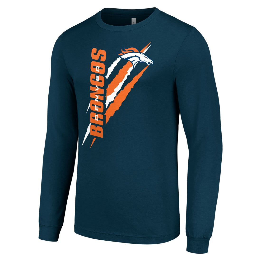 Starter Color Scratch Long Sleeve T-Shirt - Denver Broncos