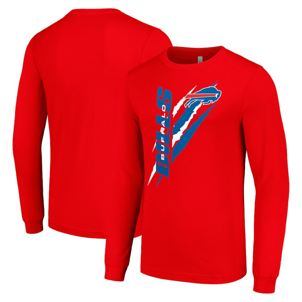Starter Color Scratch Long Sleeve T-Shirt - Buffalo Bills