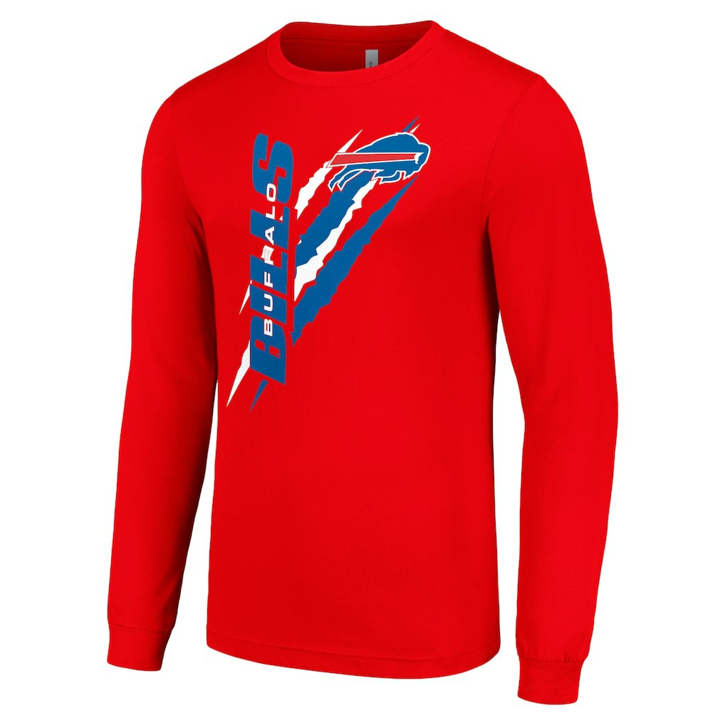 Starter Color Scratch Long Sleeve T-Shirt - Buffalo Bills