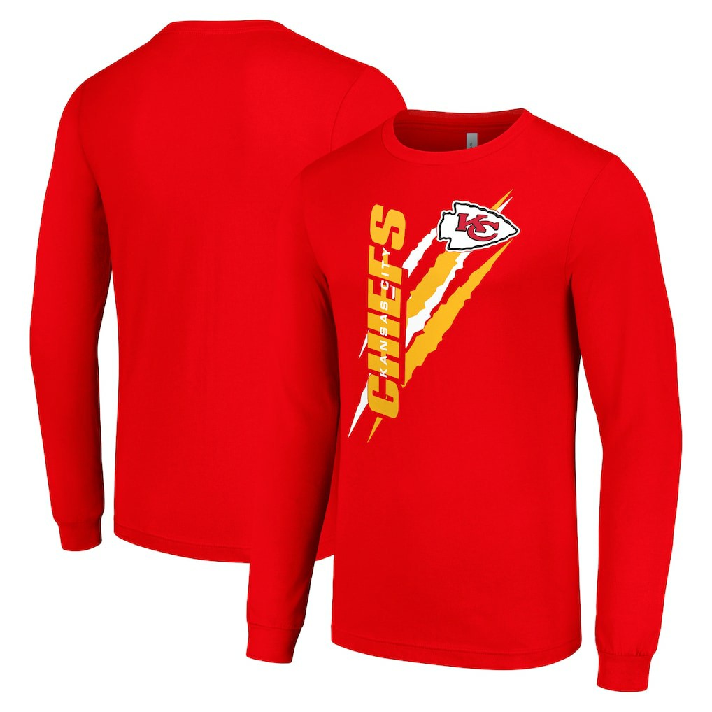 Starter Color Scratch Long Sleeve T-Shirt - Kansas City Chiefs