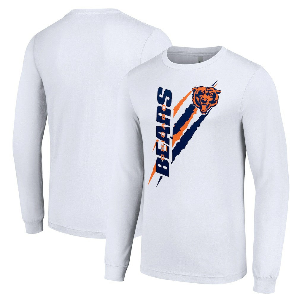 Starter Color Scratch Long Sleeve T-Shirt - Chicago Bears