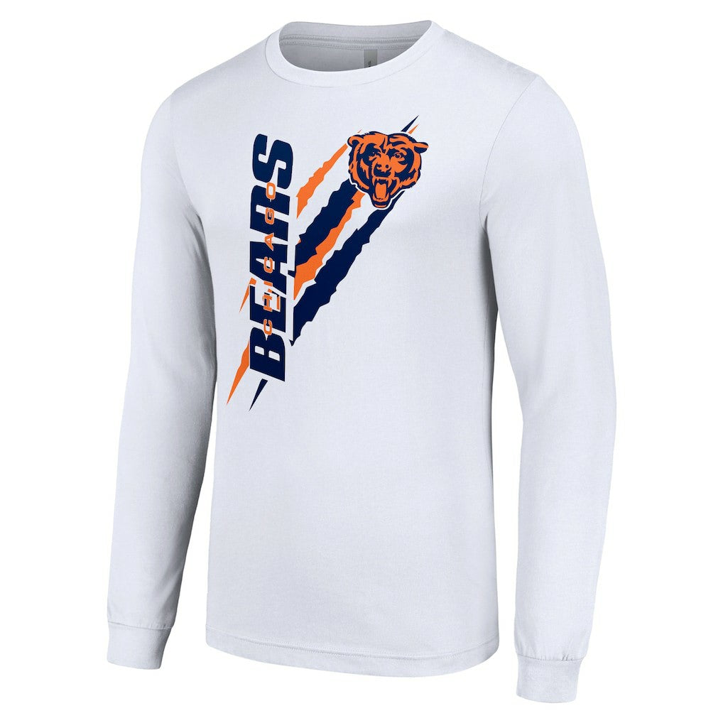 Starter Color Scratch Long Sleeve T-Shirt - Chicago Bears