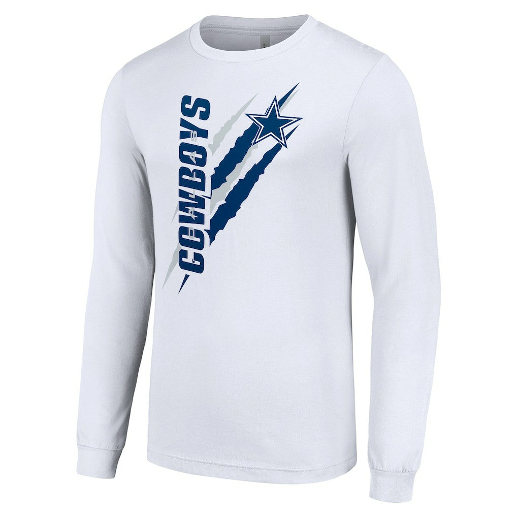 Starter Color Scratch Long Sleeve T-Shirt - Dallas Cowboys