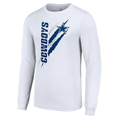 Starter Color Scratch Long Sleeve T-Shirt - Dallas Cowboys