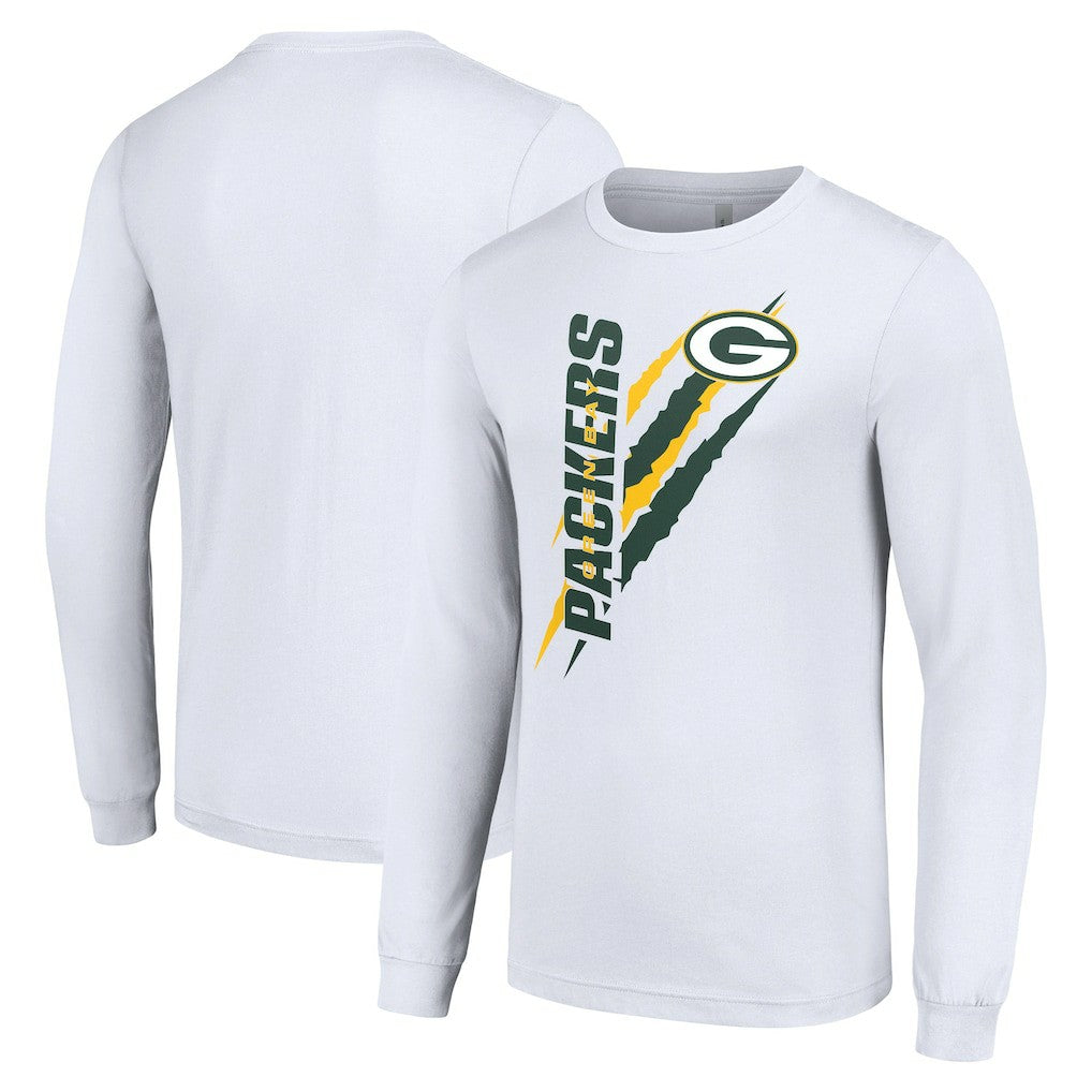 Starter Color Scratch Long Sleeve T-Shirt - Green Bay Packers