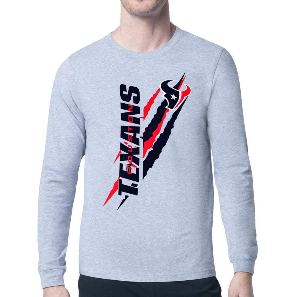 Starter Color Scratch Long Sleeve T-Shirt - Houston Texans