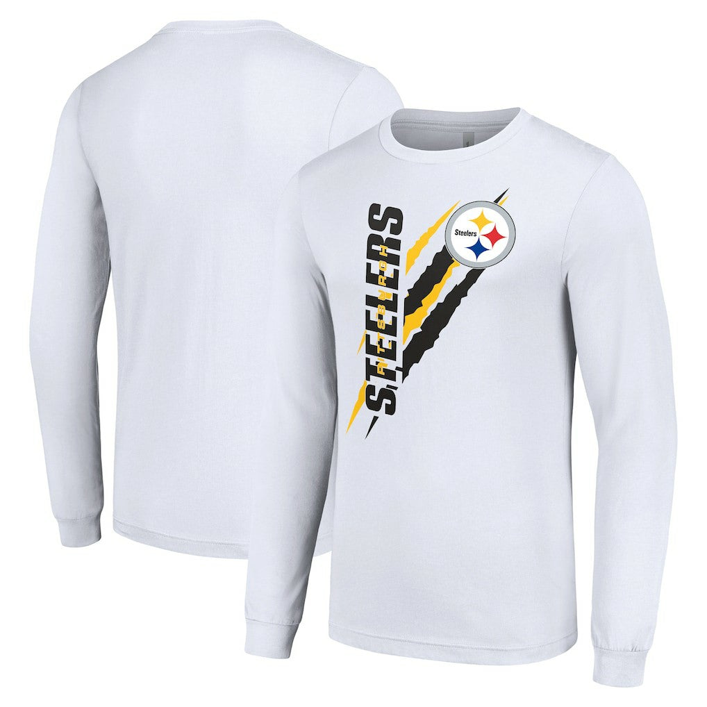 Starter Color Scratch Long Sleeve T-Shirt - Pittsburgh Steelers