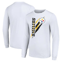 Starter Color Scratch Long Sleeve T-Shirt - Pittsburgh Steelers