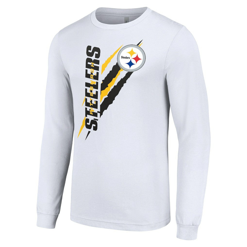 Starter Color Scratch Long Sleeve T-Shirt - Pittsburgh Steelers