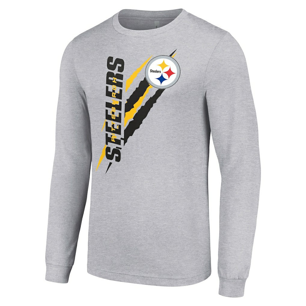 Starter Color Scratch Long Sleeve T-Shirt - Pittsburgh Steelers