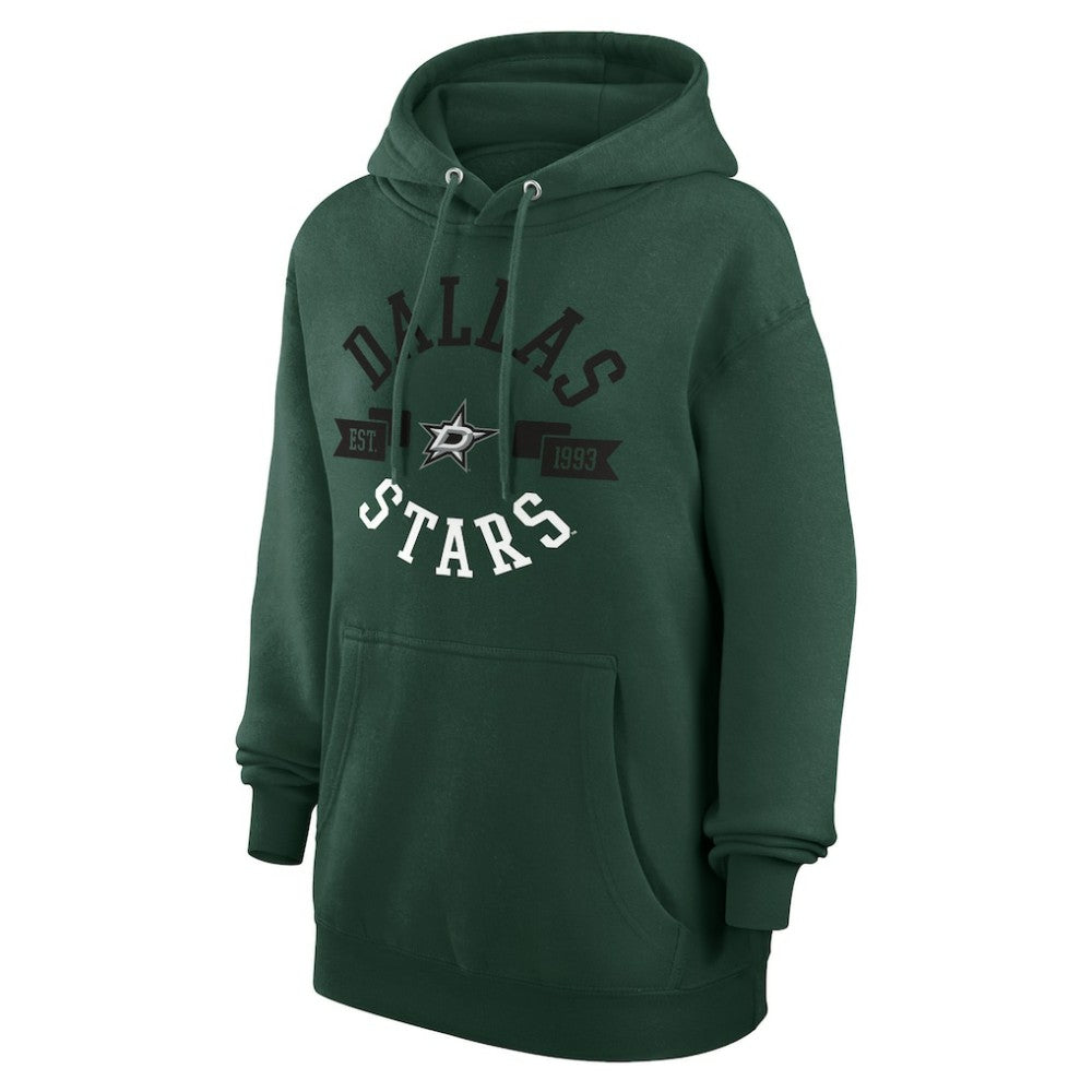 NHL Green Dallas Stars G-III 4Her by Carl Banks Women's City Graphic Fleece Pullover Hoodie