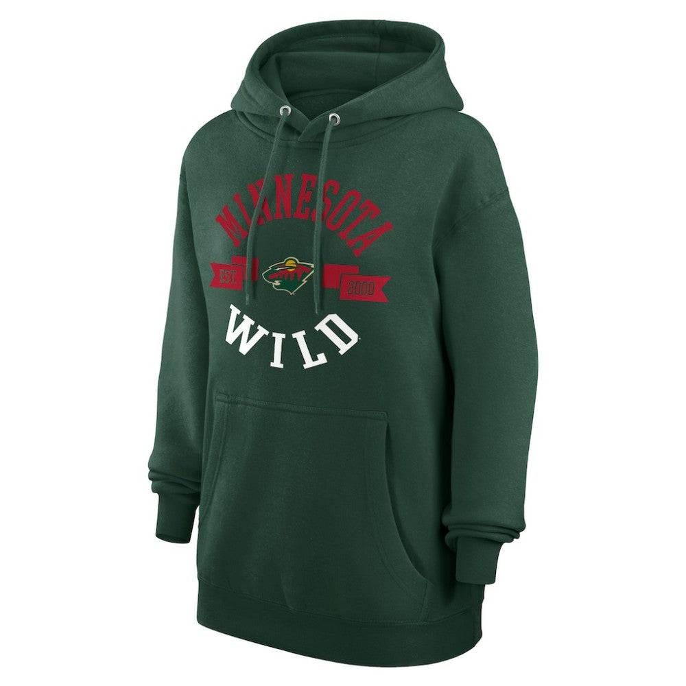 NHL Green Minnesota Wild G-III 4Her by Carl Banks Women's City Graphic Fleece Pullover Hoodie