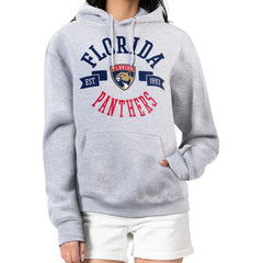NHL Heather Gray Florida Panthers G-III 4Her by Carl Banks Women's City Graphic Fleece Pullover Hoodie