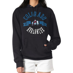 NHL Black Colorado Avalanche G-III 4Her by Carl Banks Women's City Graphic Fleece Pullover Hoodie