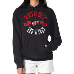 NHL Black Detroit Red Wings G-III 4Her by Carl Banks Women's City Graphic Fleece Pullover Hoodie