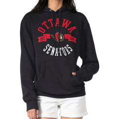NHL Black Ottawa Senators G-III 4Her by Carl Banks Women's City Graphic Fleece Pullover Hoodie