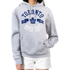 NHL Heather Gray Toronto Maple Leafs G-III 4Her by Carl Banks Women's City Graphic Fleece Pullover Hoodie