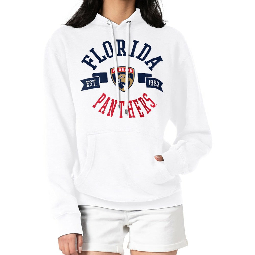 NHL White Florida Panthers G-III 4Her by Carl Banks Women's City Graphic Fleece Pullover Hoodie