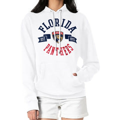 NHL White Florida Panthers G-III 4Her by Carl Banks Women's City Graphic Fleece Pullover Hoodie