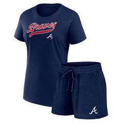MLB Atlanta Braves Fanatics Women's Start to Finish T-Shirt & Shorts Combo Pack