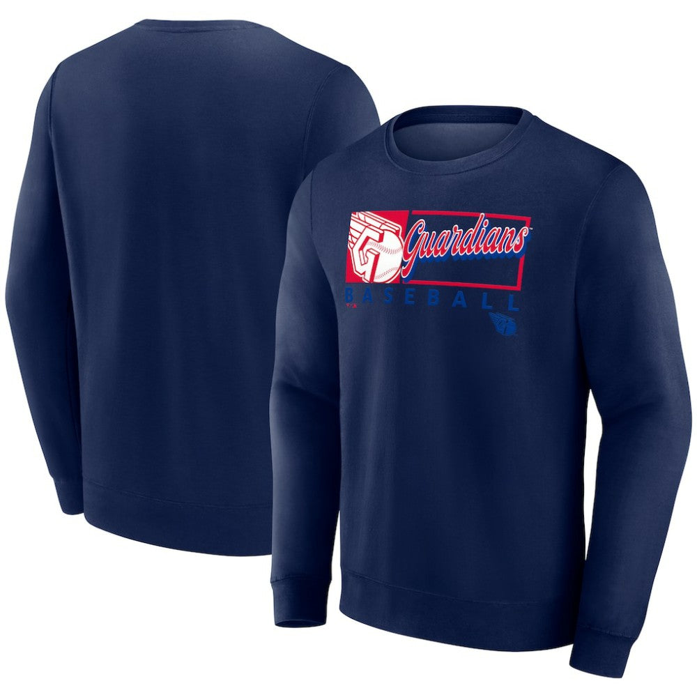 MLB Cleveland Guardians Fanatics Focus Fleece Pullover Sweatshirt
