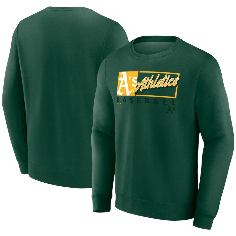 MLB Athletics Fanatics Focus Fleece Pullover Sweatshirt