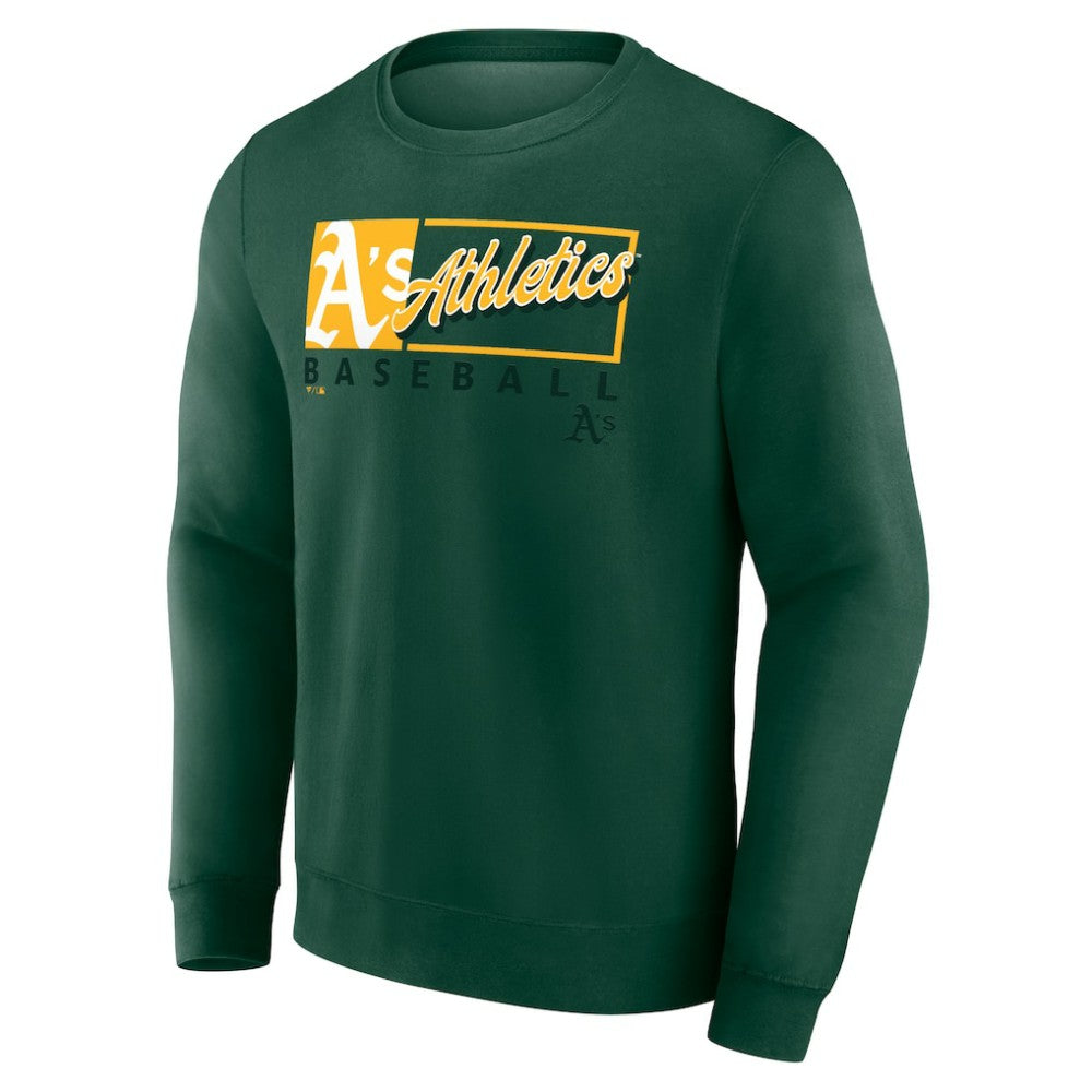 MLB Athletics Fanatics Focus Fleece Pullover Sweatshirt