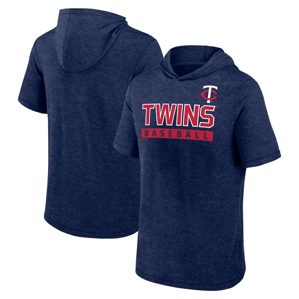 MLB Minnesota Twins Fanatics Push Short Sleeve Pullover Hoodie