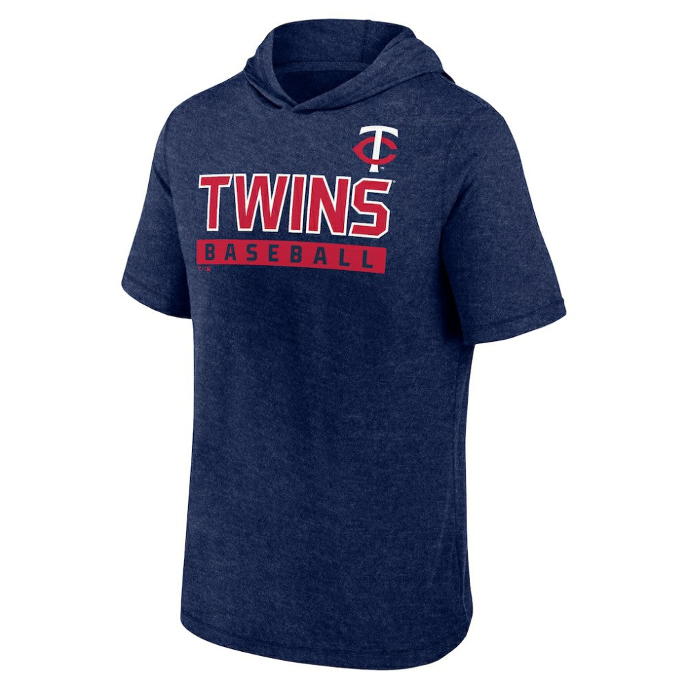 MLB Minnesota Twins Fanatics Push Short Sleeve Pullover Hoodie